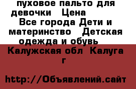 пуховое пальто для девочки › Цена ­ 1 500 - Все города Дети и материнство » Детская одежда и обувь   . Калужская обл.,Калуга г.